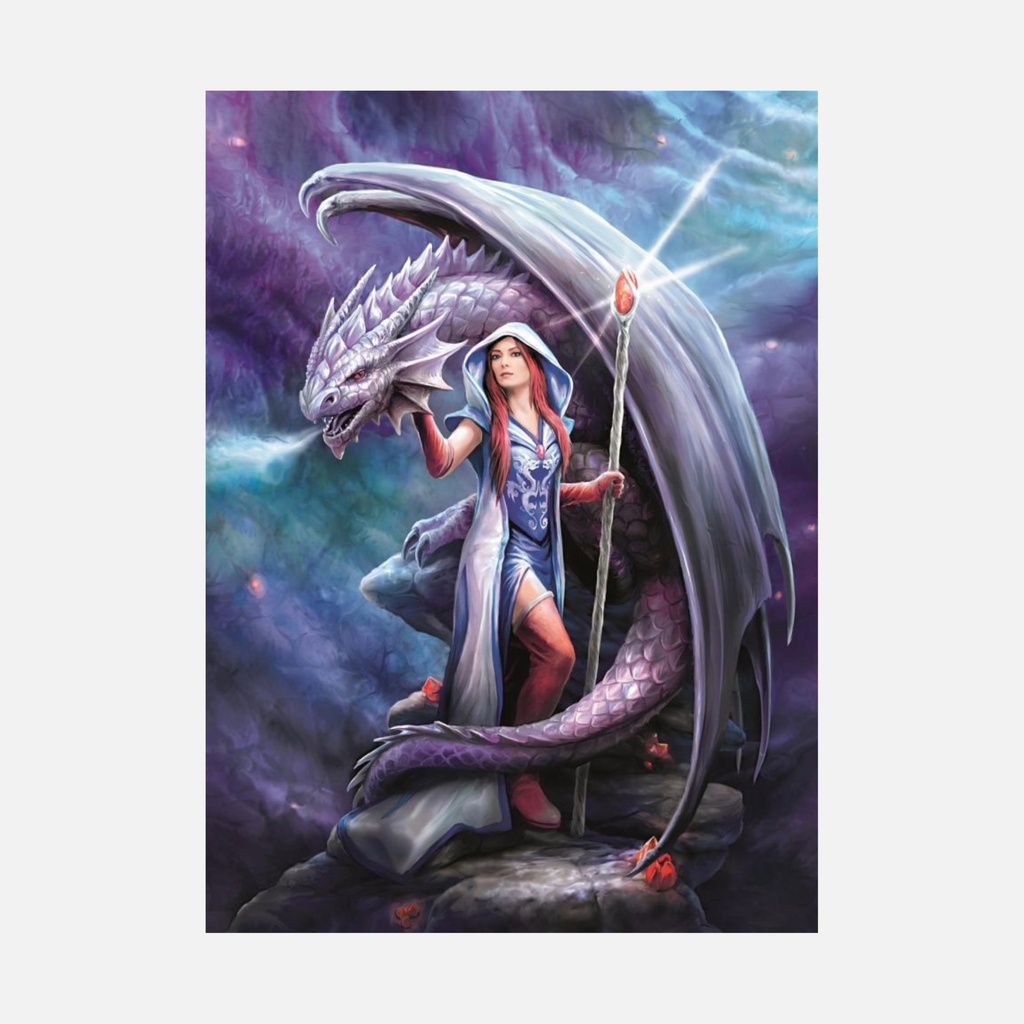 Clementoni - Puzzle Anne Stokes - Dragon mage - 1000 pcs - 16+