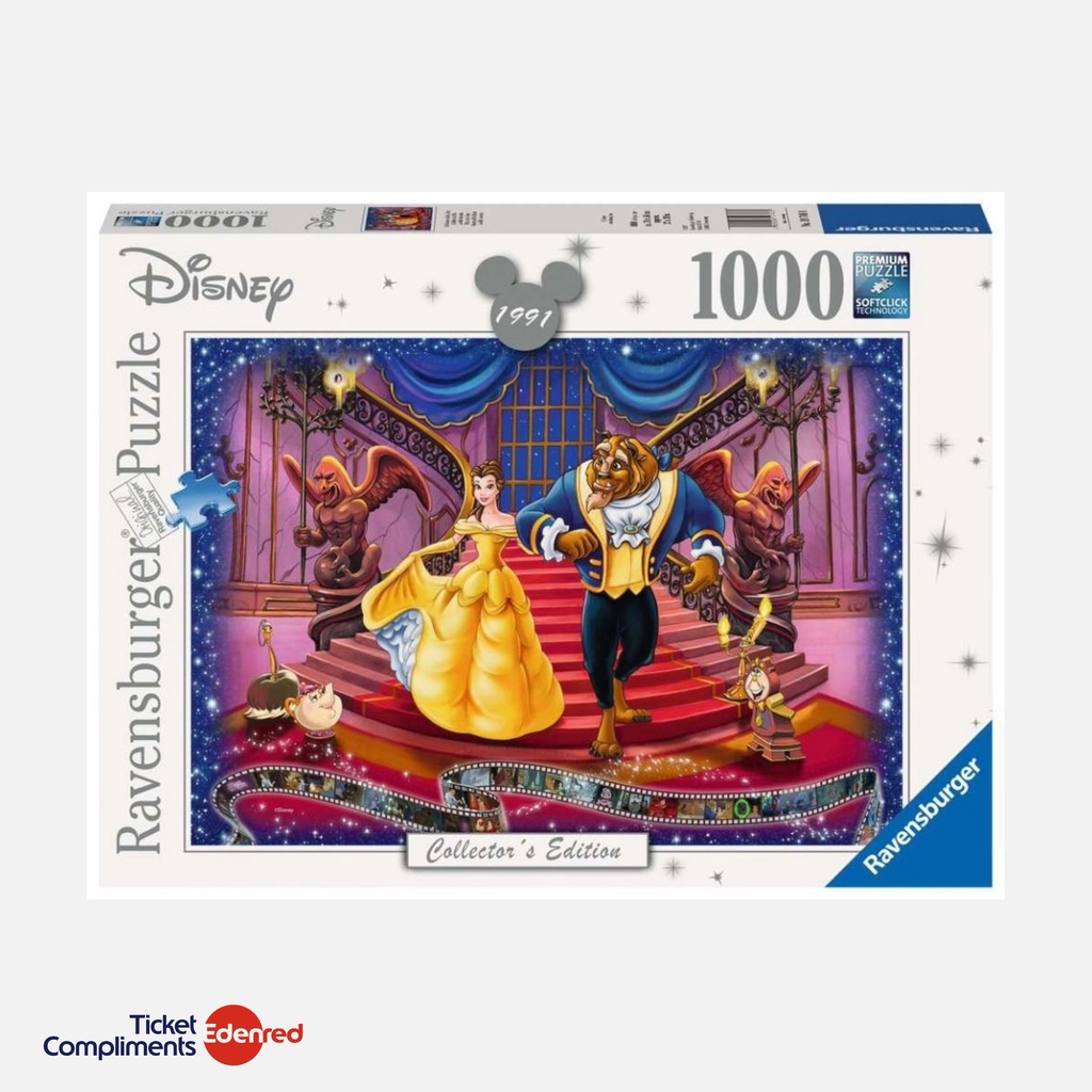 Ravensburger - Puzzel collector - Disney - Belle en het beest - 1000 stukjes - 16+